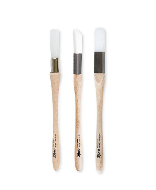 Zibra Artist Brush Set | Medium | 3 Brushes Included!