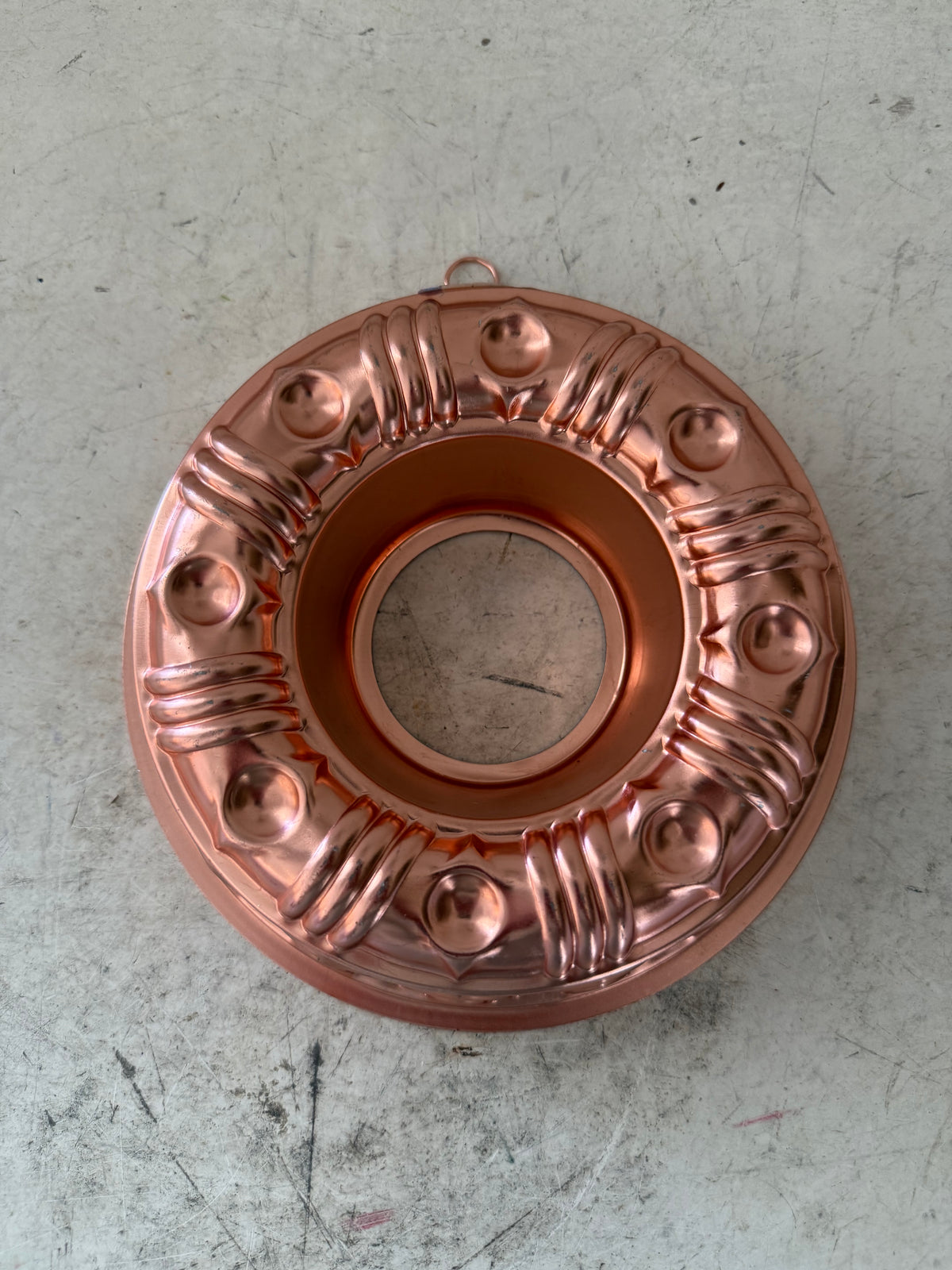 Vintage Coppertone Jell-O mold, darker copper color