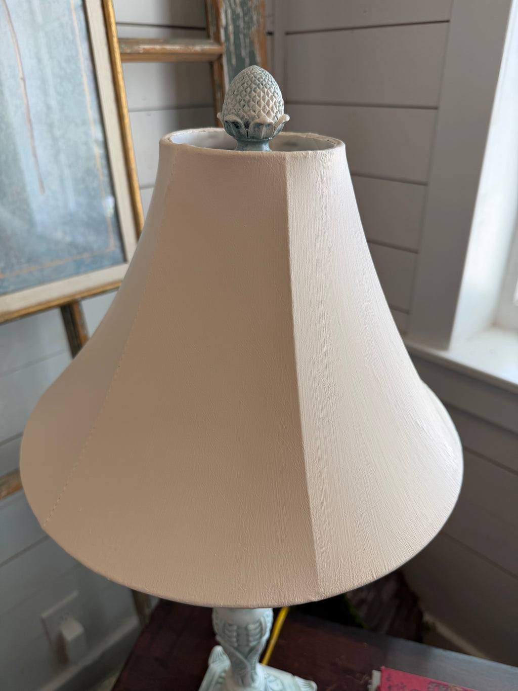 Handpainted Ornate Lamp and Shade