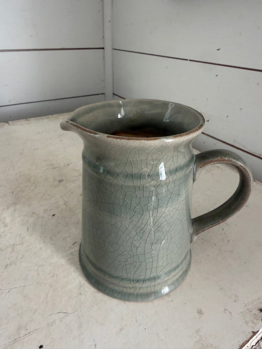 Stoneware glaze pitcher