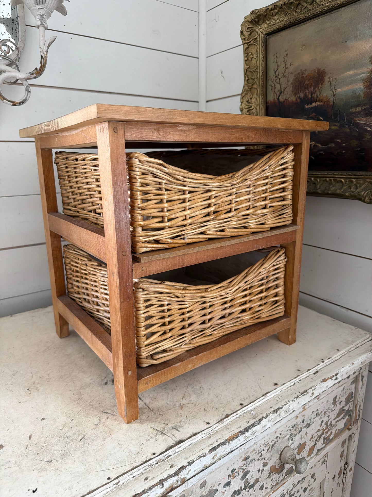 Two Drawer Basket Organizer - Will get makeover