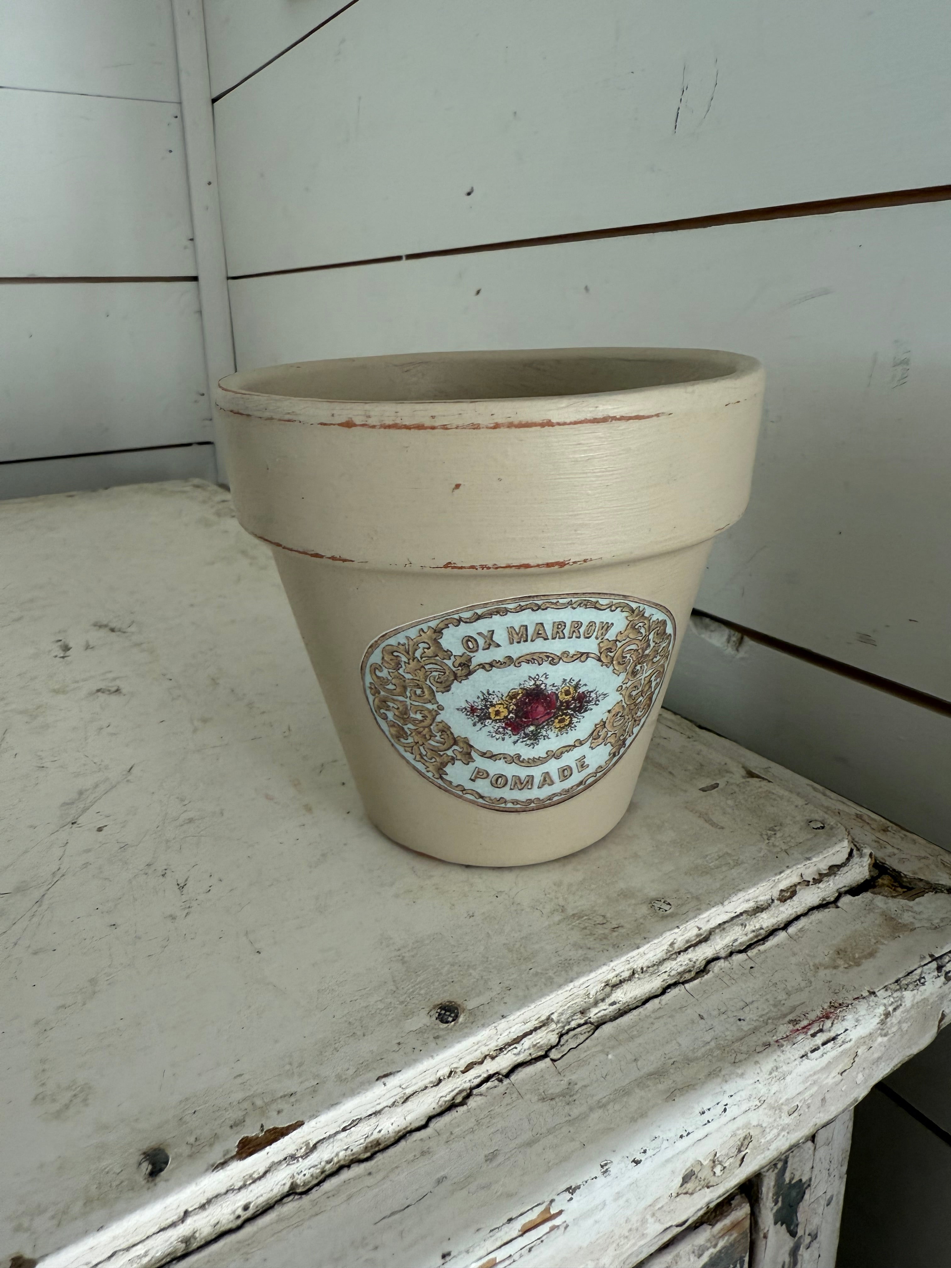 Terracotta Label Pot Sold Individually - Greenery not included
