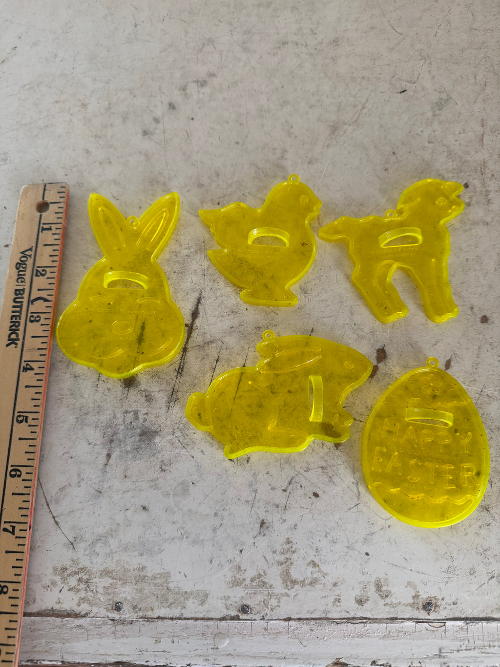 Vintage Easter cookie cutters