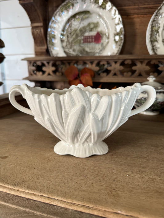 Vintage white Sylvac hyacinth vase | home decor | ceramic planter