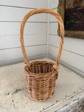 Wicker flower basket