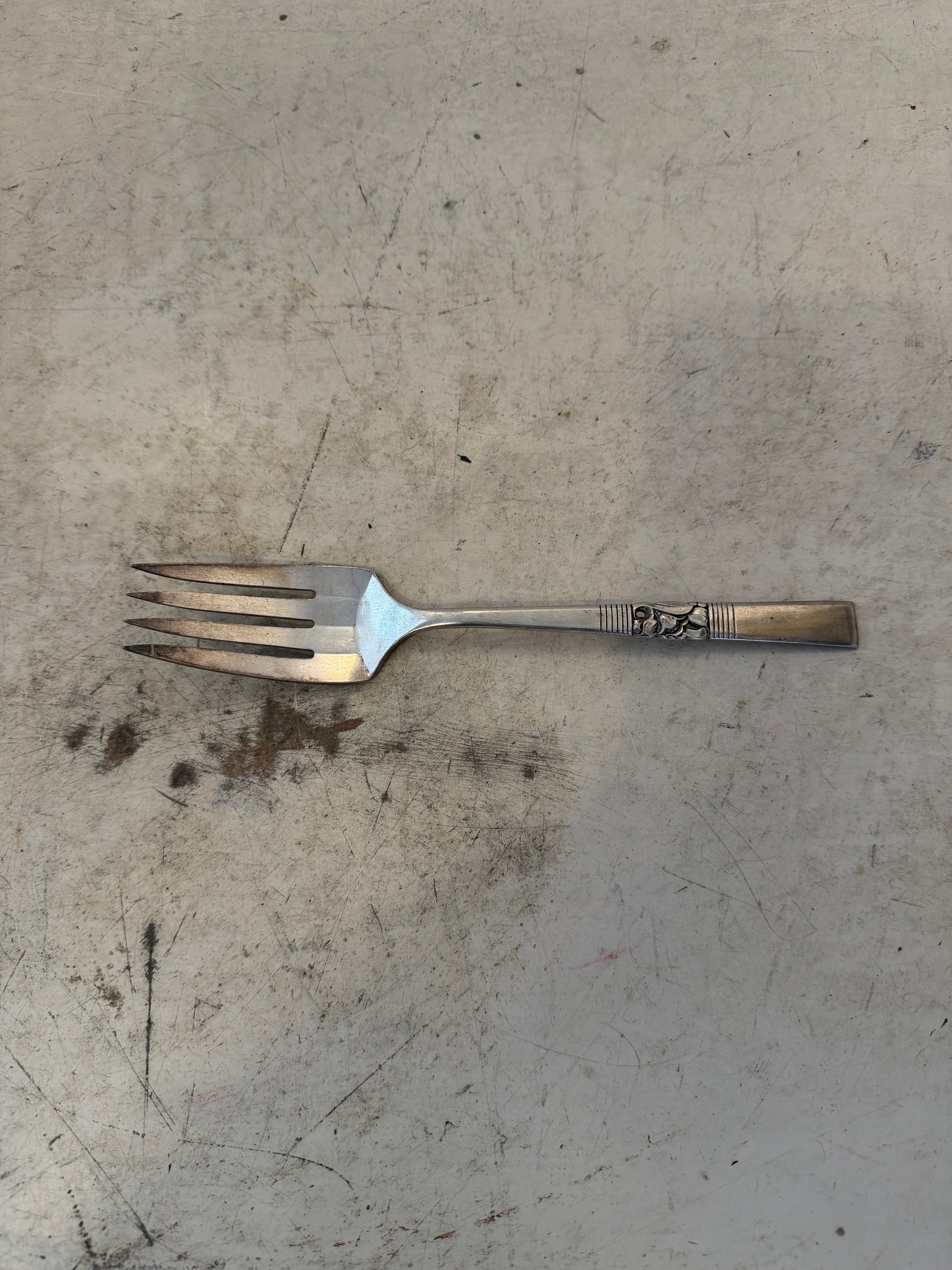 Oneida Community 'Morning Star' silverplate Serving fork