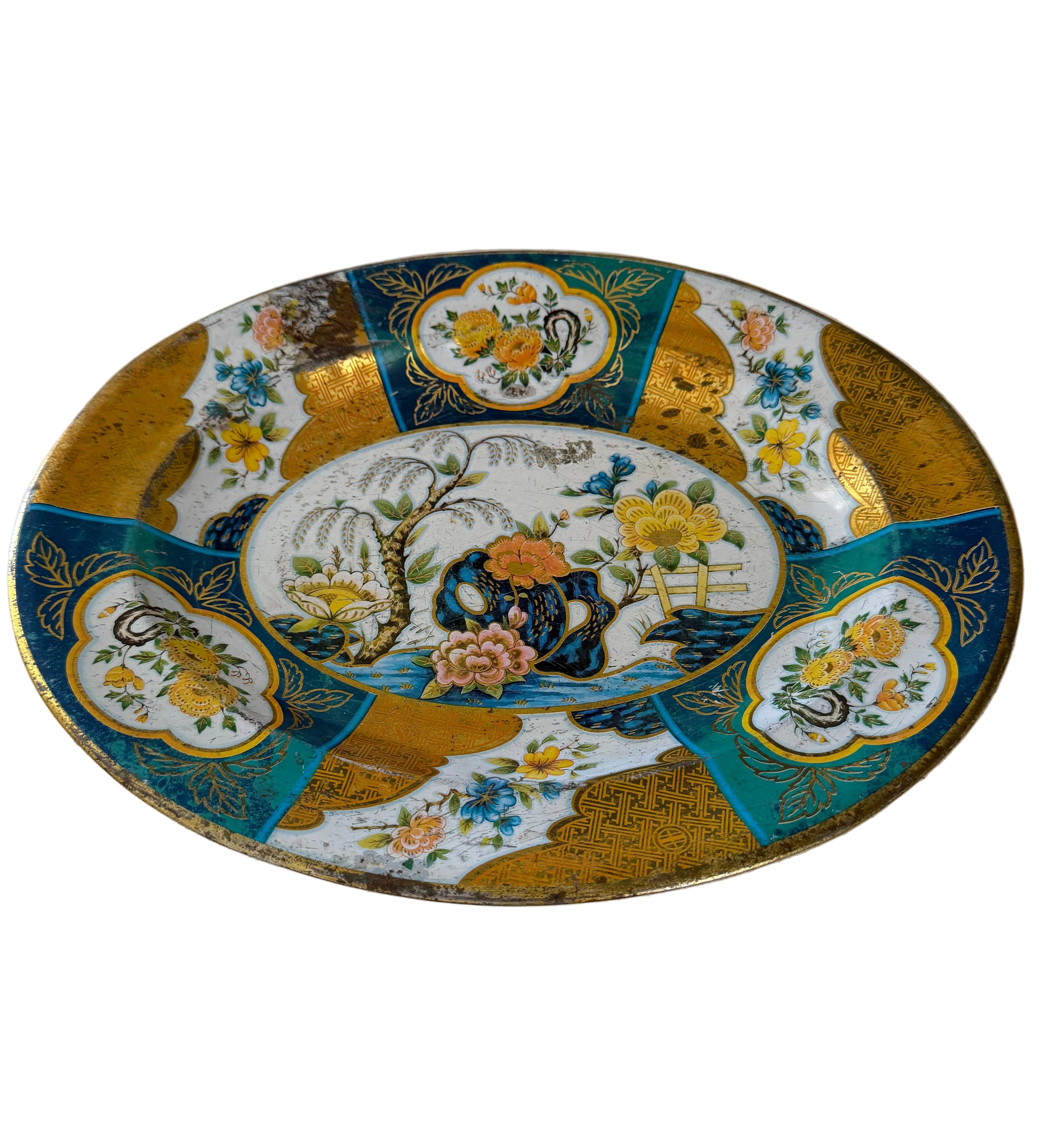 Vintage Daher Oval Tin Bowl