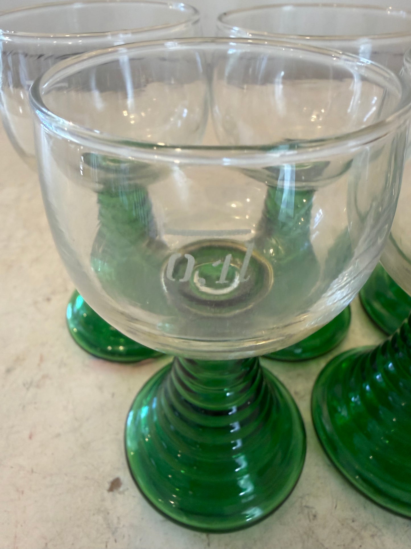 Vintage German Roemer Wine Glasses - Sold Individually