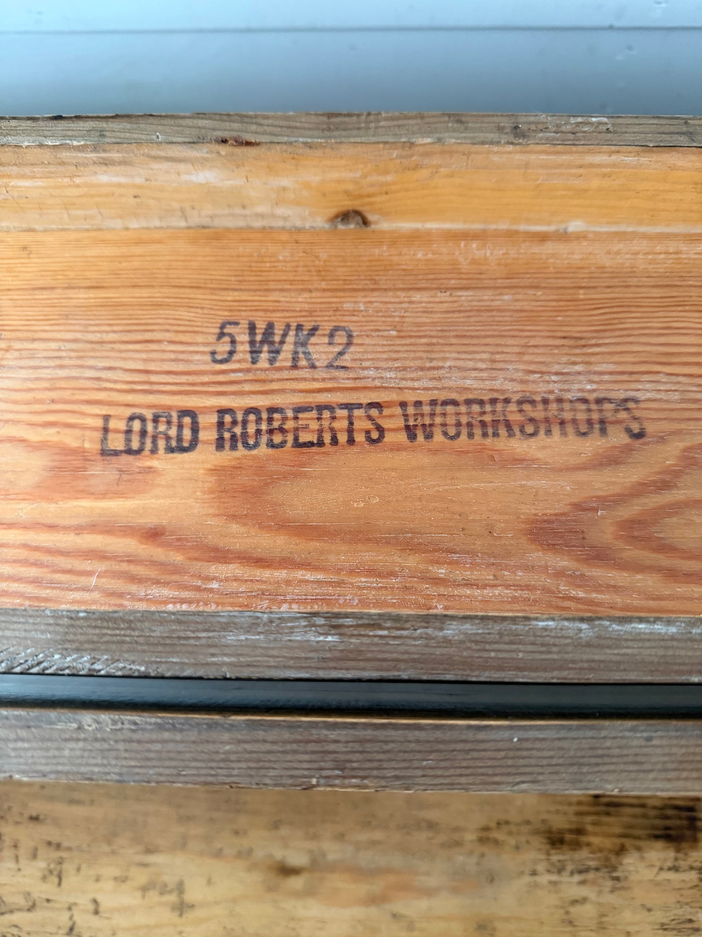 Antique Lord Robert’s Workshops Wood Storage Tote Crate With Handles - Dovetailed