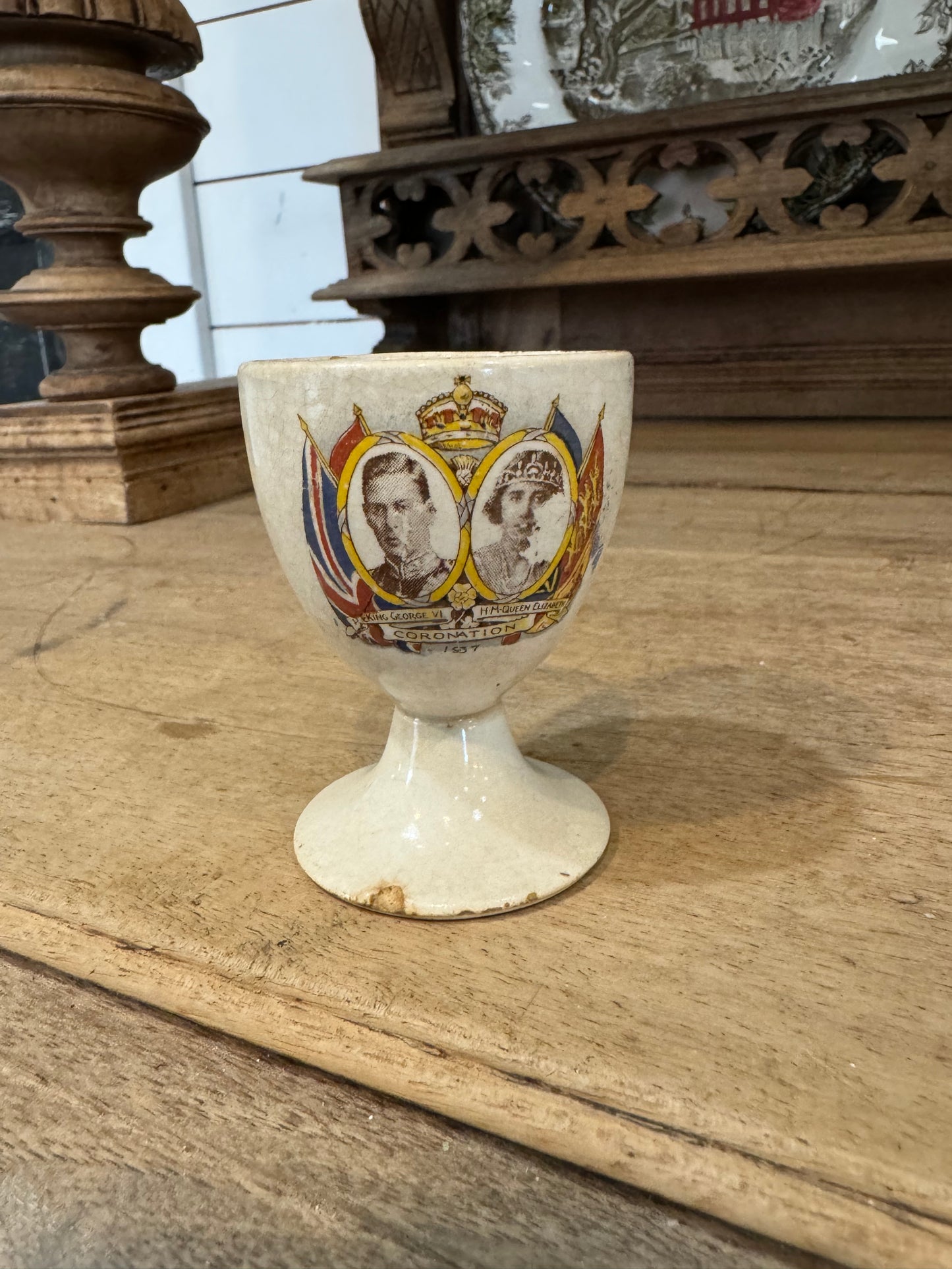 King George VI and Queen Elizabeth 1937 Coronation Egg Cup