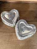 Vintage Aluminum Heart Shaped Fluted Jello Mold - sold individually