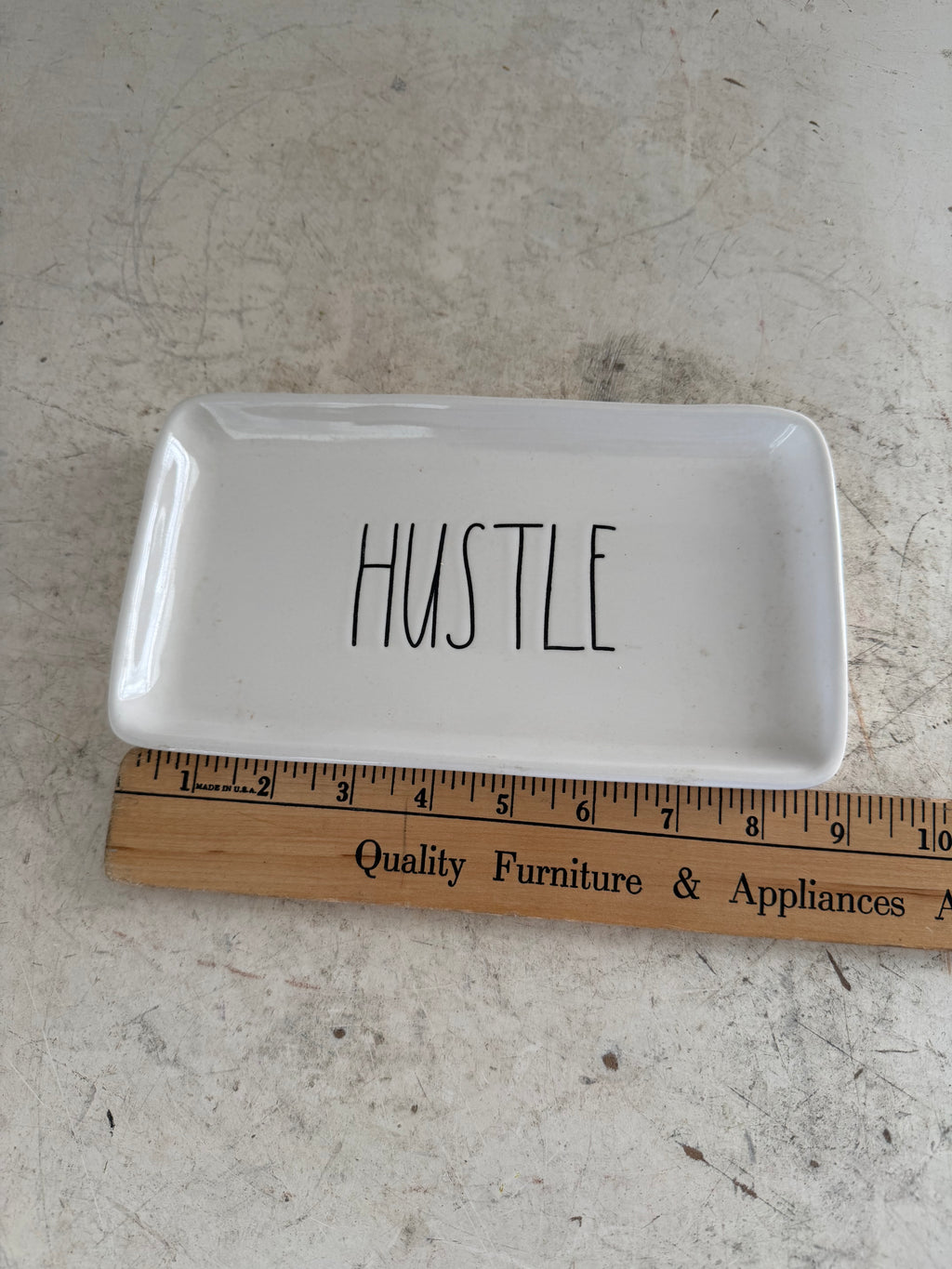 Rae Dunn Hustle Trinket Dish
