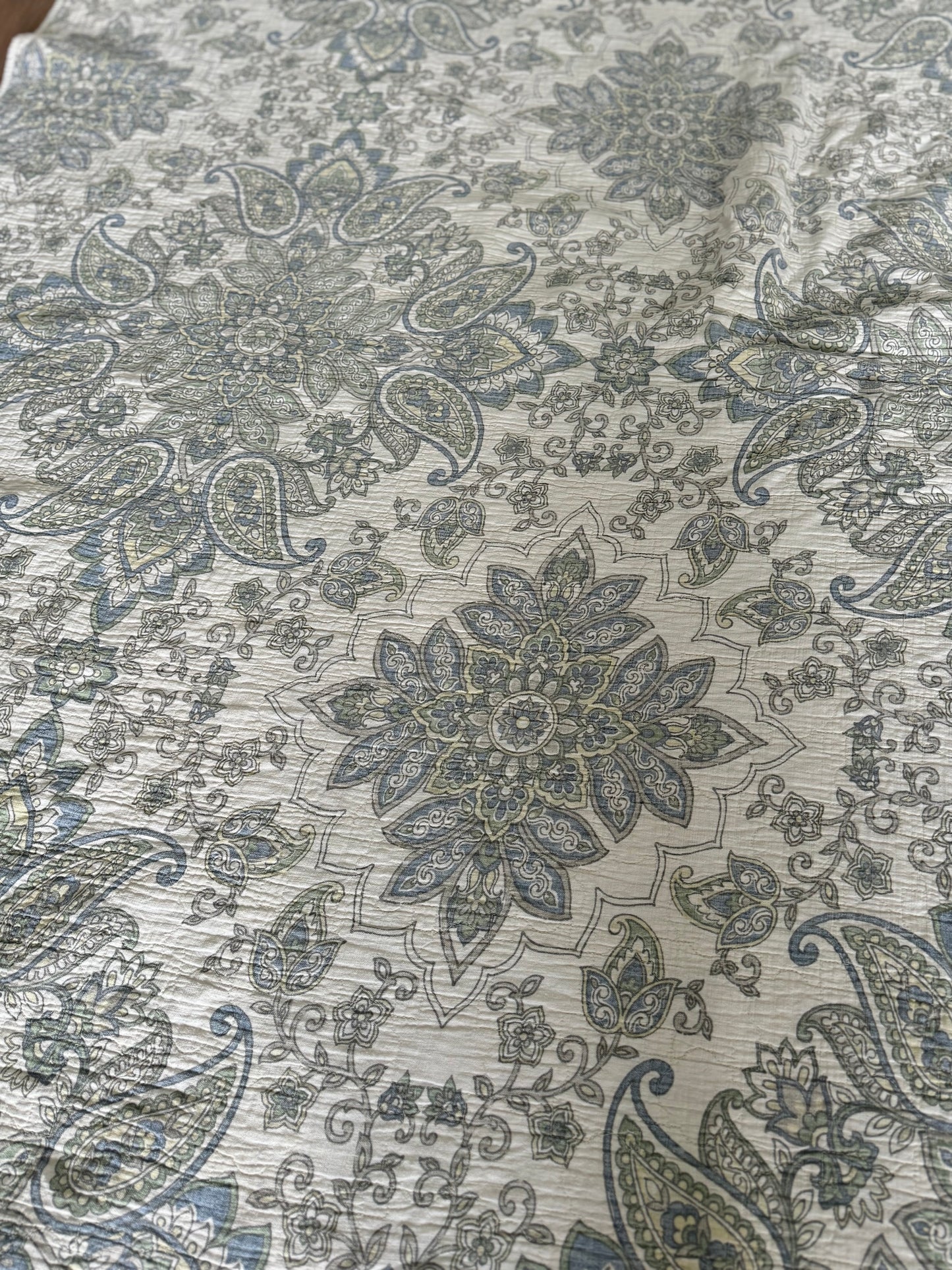 Queen Size Paisley Cotton Quilt