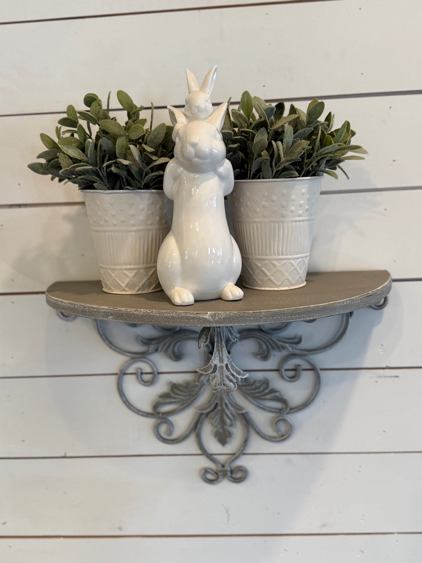 Hand Painted Metal Shelf