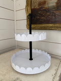 2-Tier Serve Round Stand