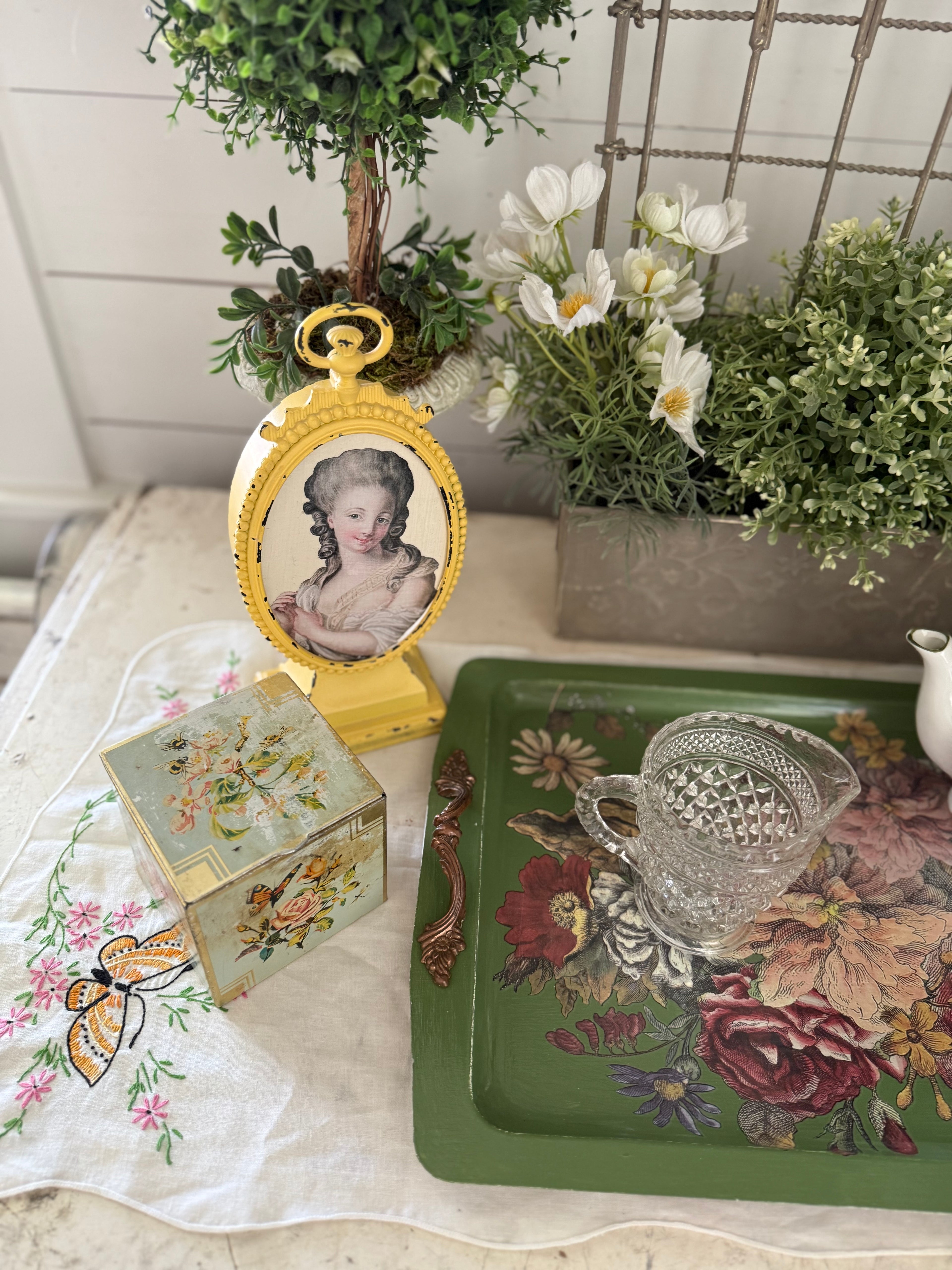Cottage Styled Vignette as Seen on youtube - sold individually