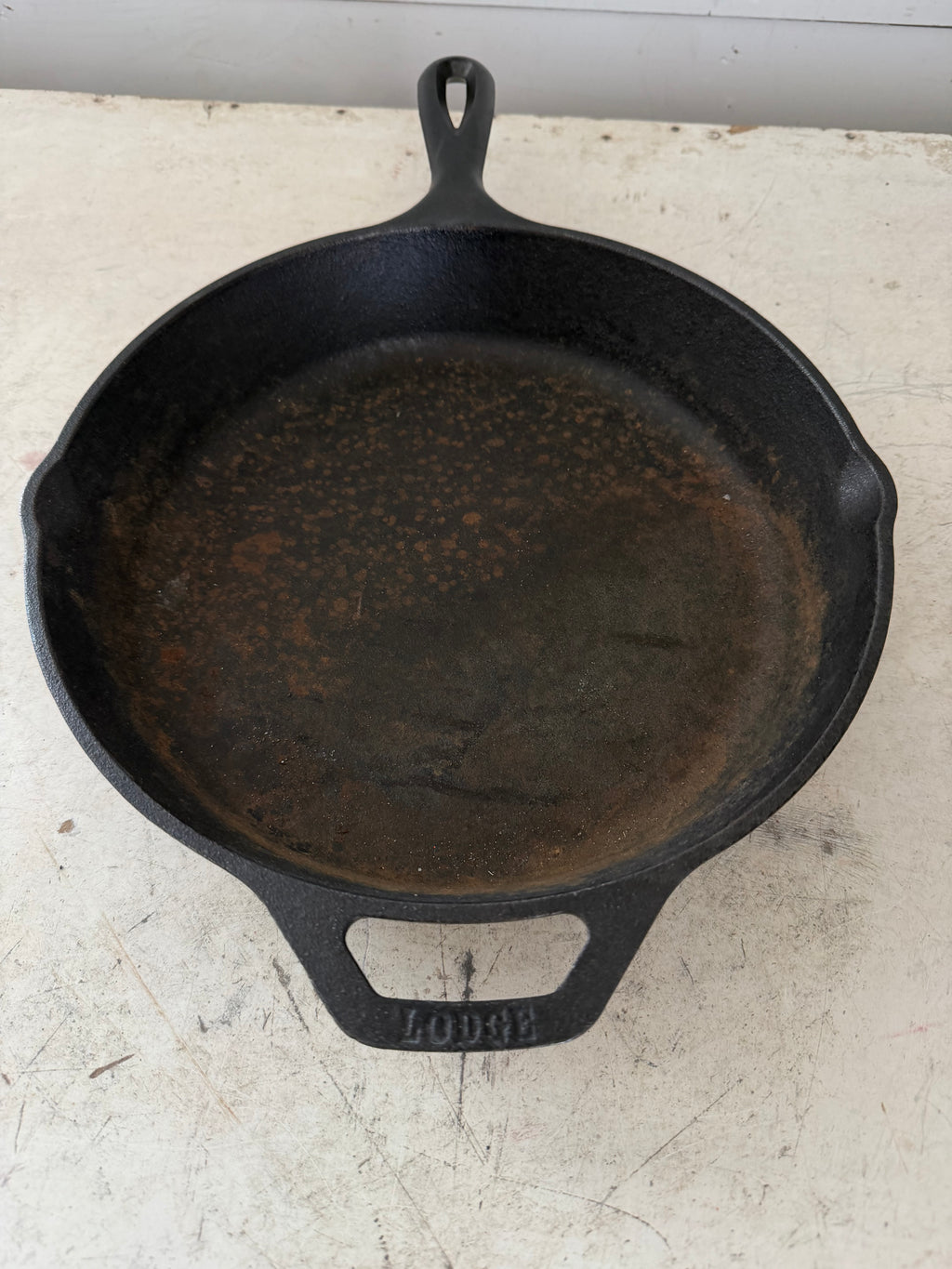 Lodge Cast Iron Round Pan - Will get cleaned and seasoned