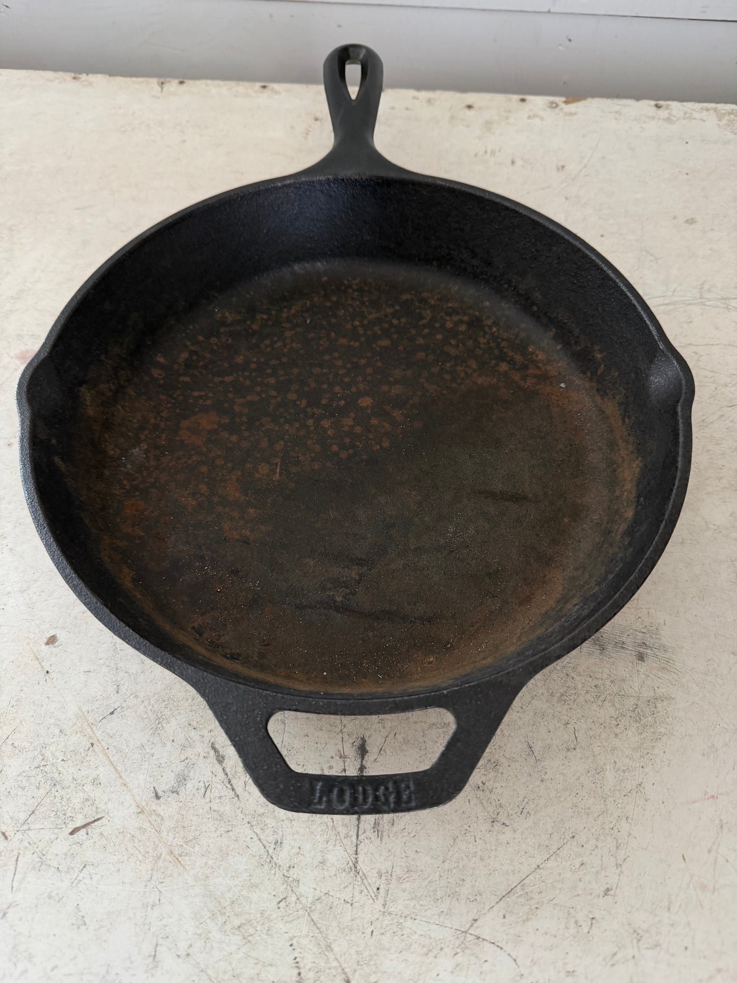 Lodge Cast Iron Round Pan - Will get cleaned and seasoned