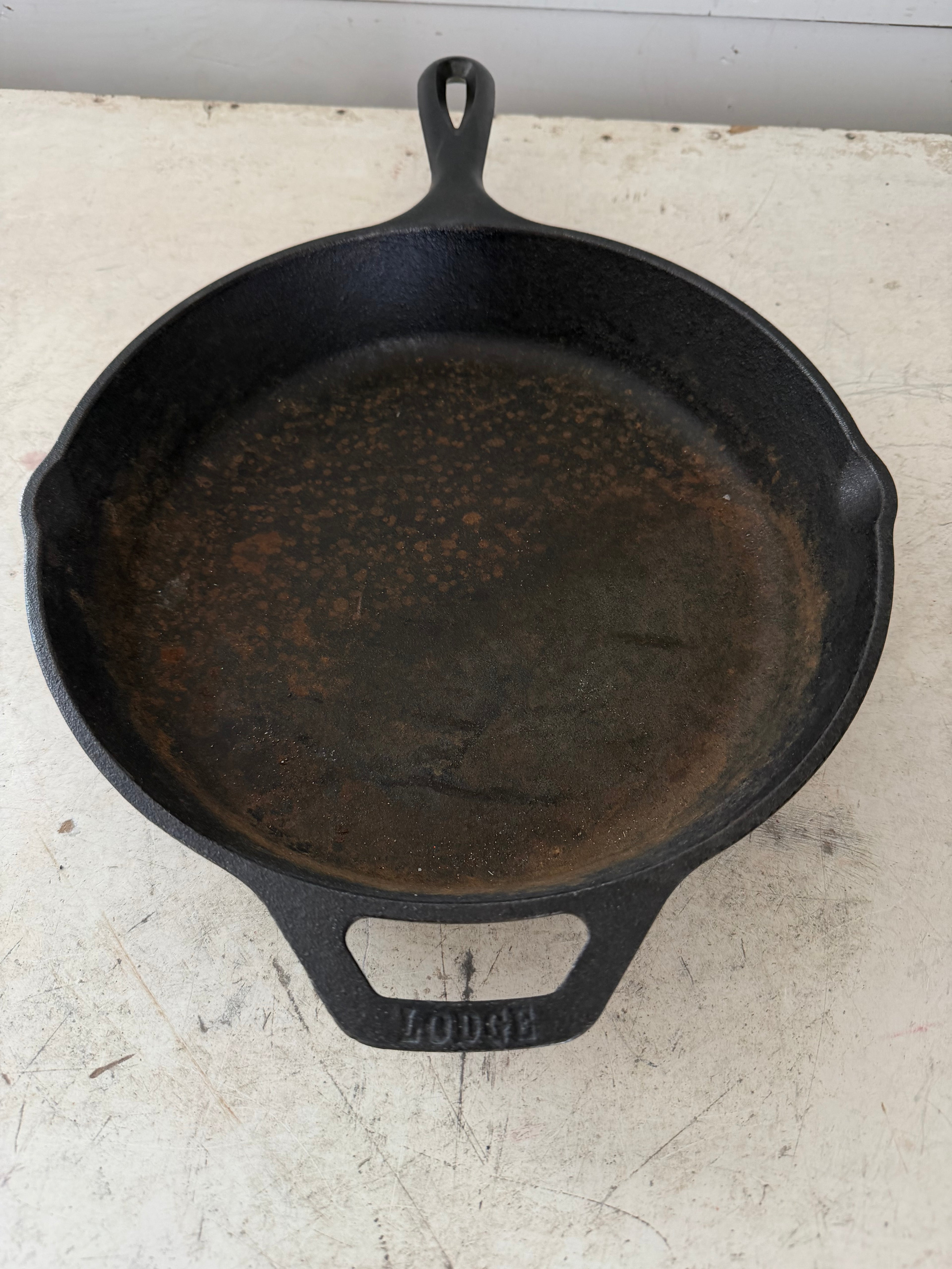 Lodge Cast Iron Round Pan - Will get cleaned and seasoned