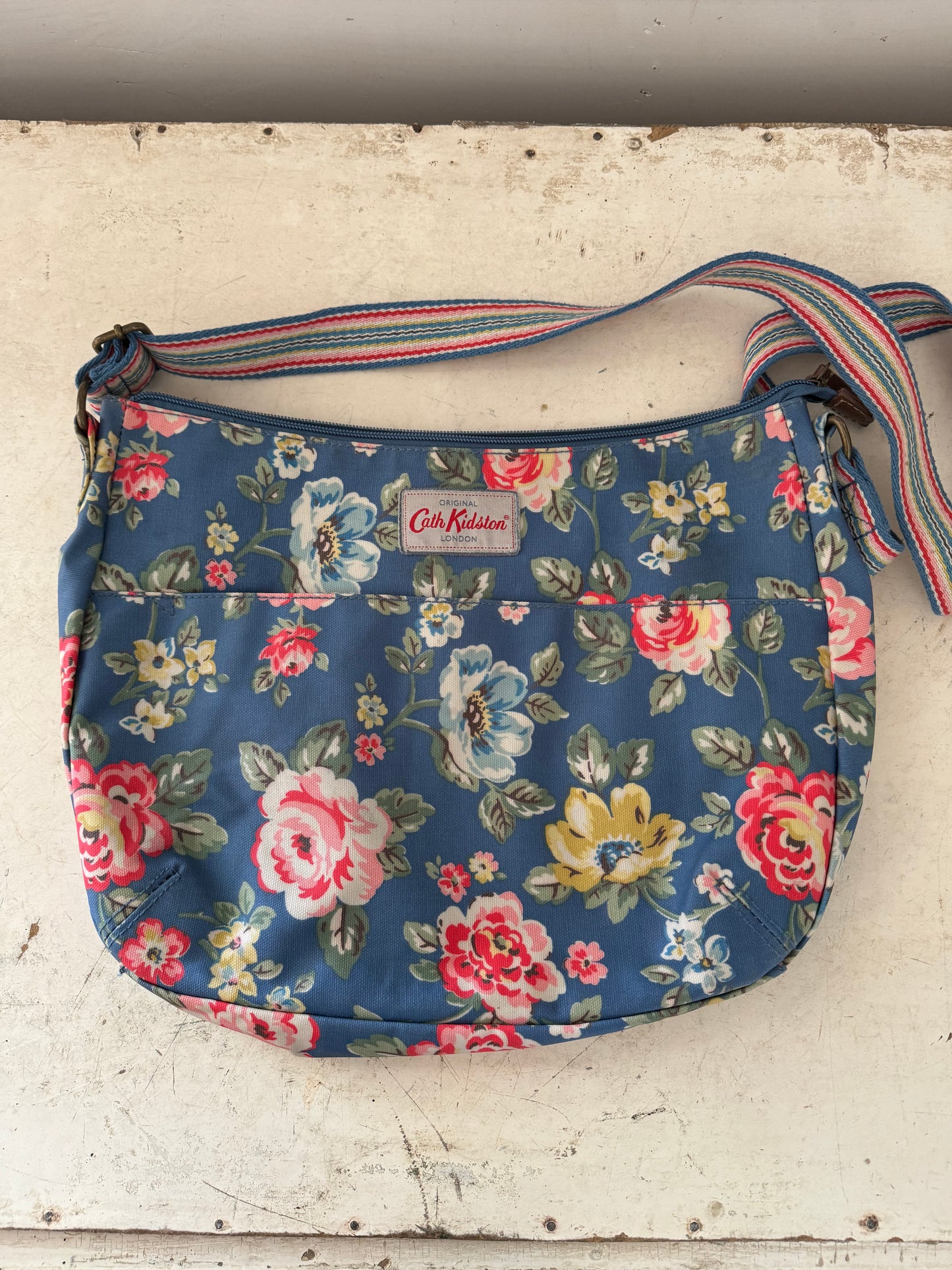 Floral Original Cath Kidston bag with Striped strap