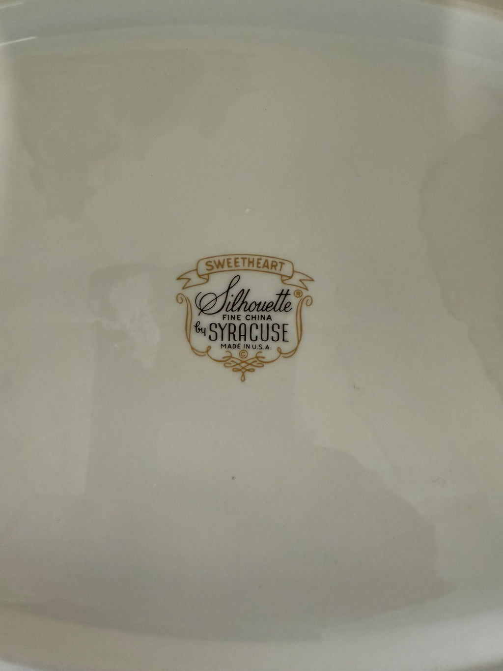 Vintage Silhouette by Syracuse China - Sweetheart Pattern - 14" Platter