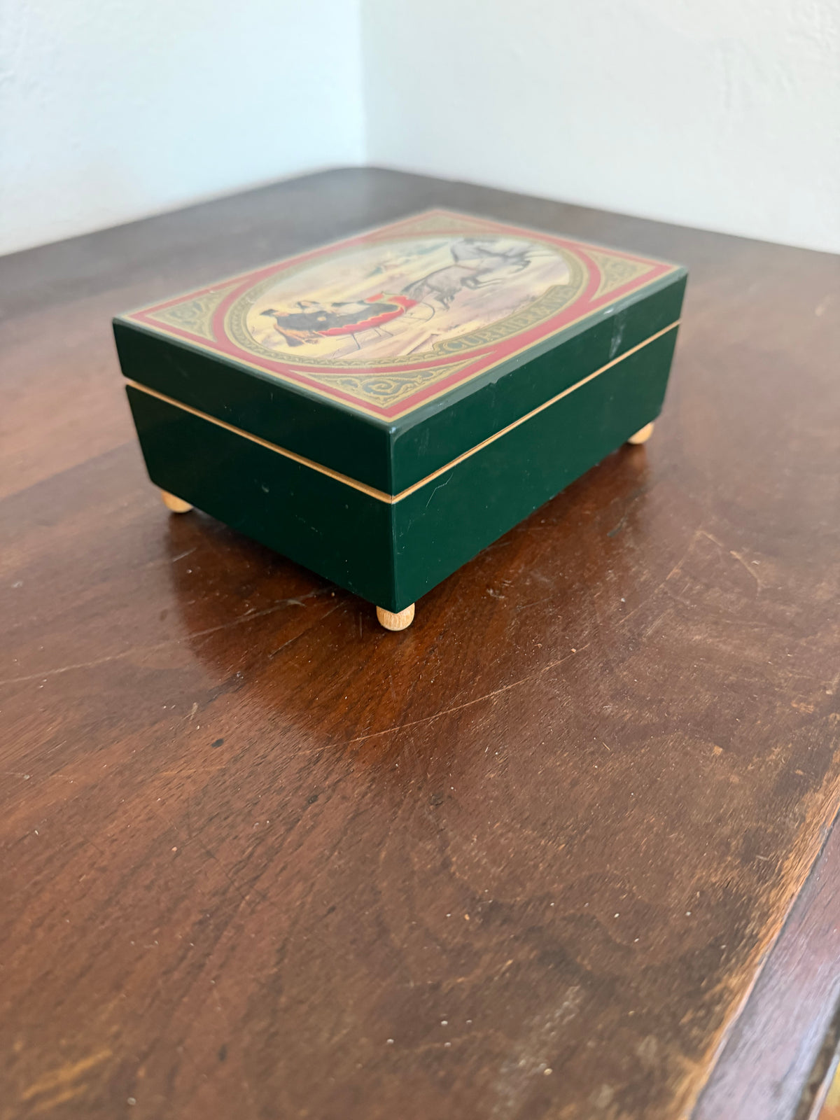1991 Enesco Currier & Ives Musical Box