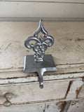 Vintage Metal Stocking Holder Metal Weighted