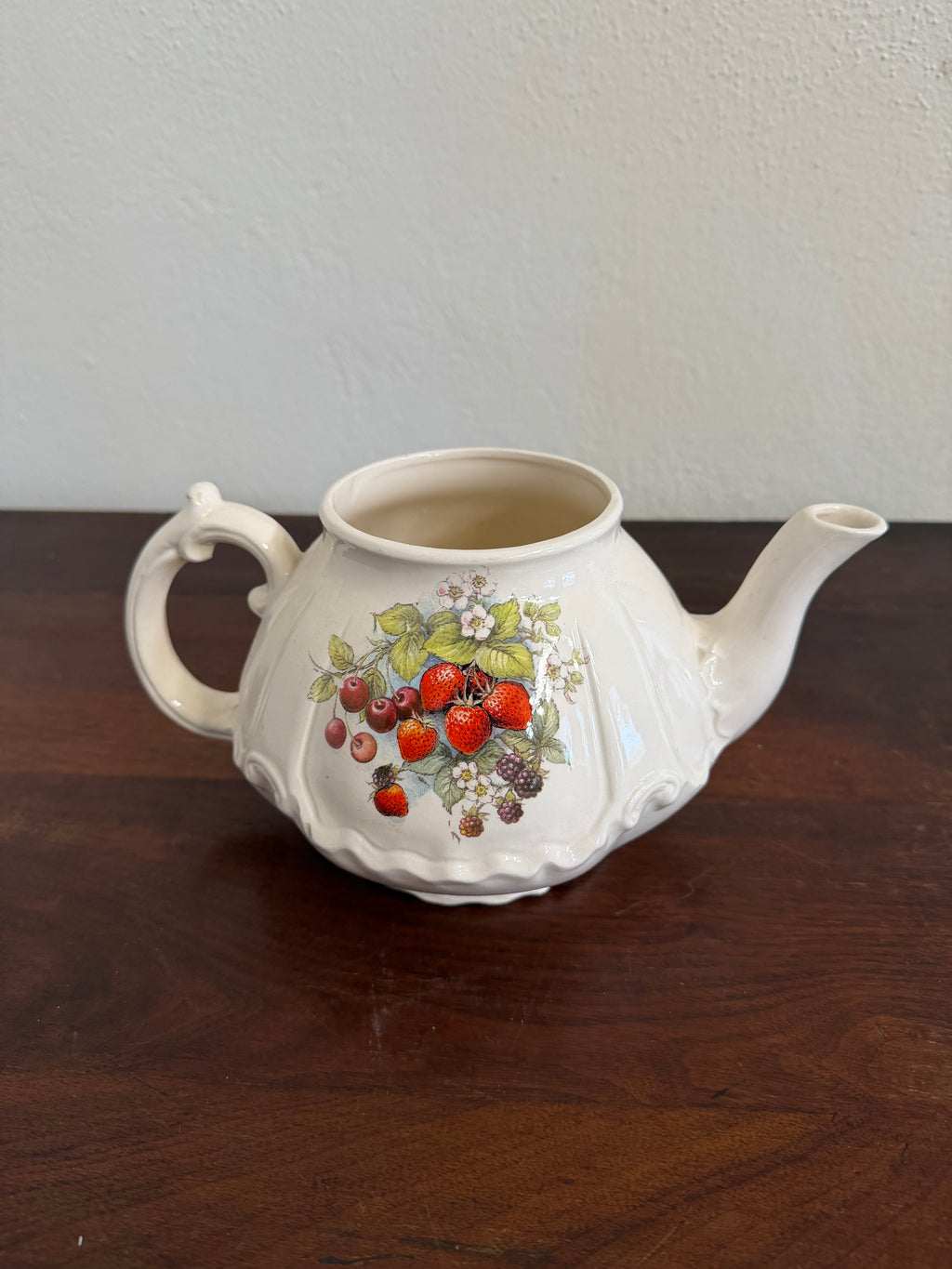 Vintage Strawberry Tea Pot without Lid