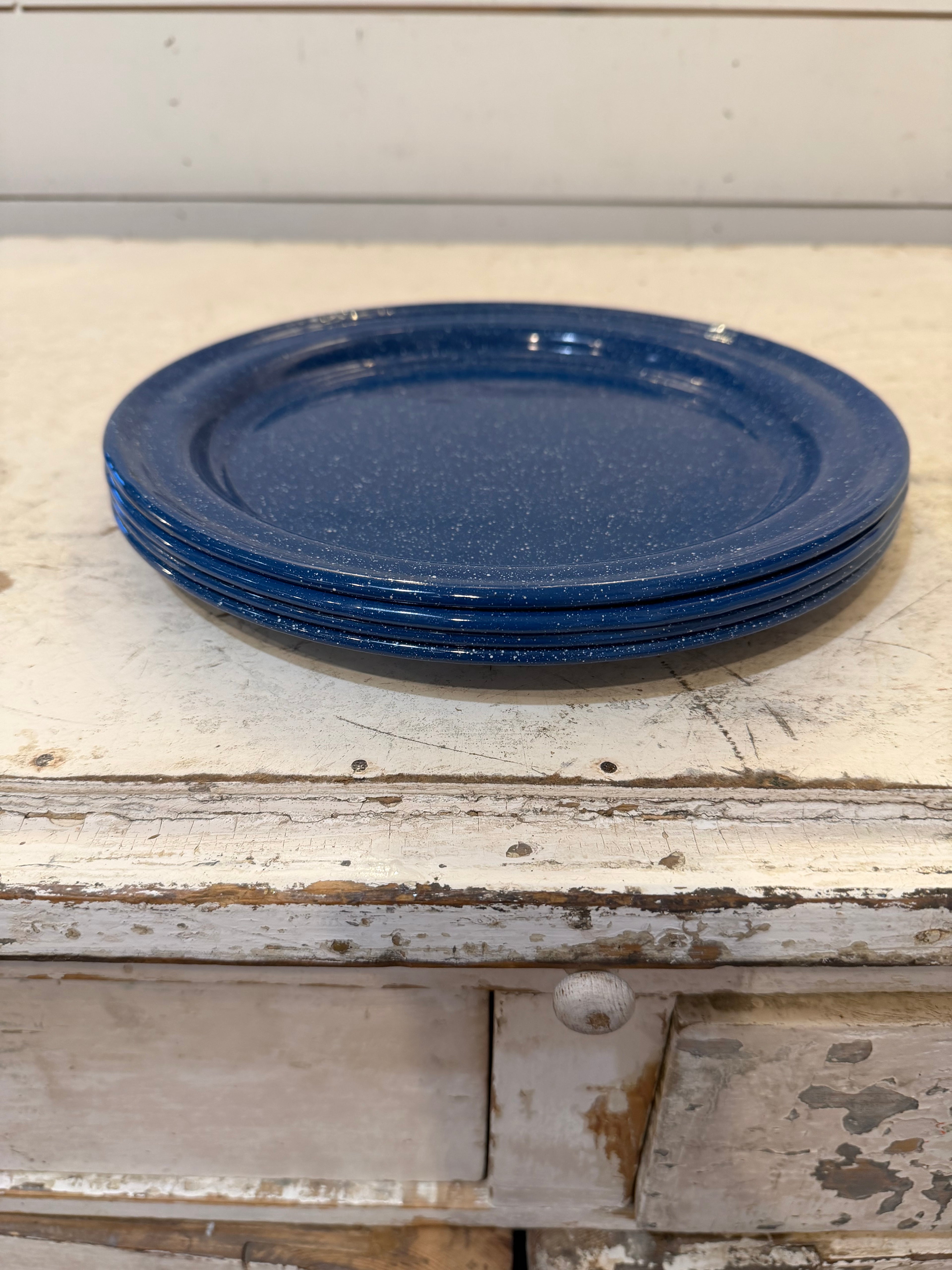 Blue Enamel plates