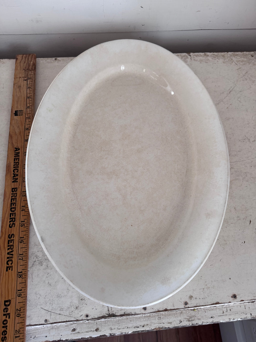 Antique Homer Laughlin Large Ironstone Platter