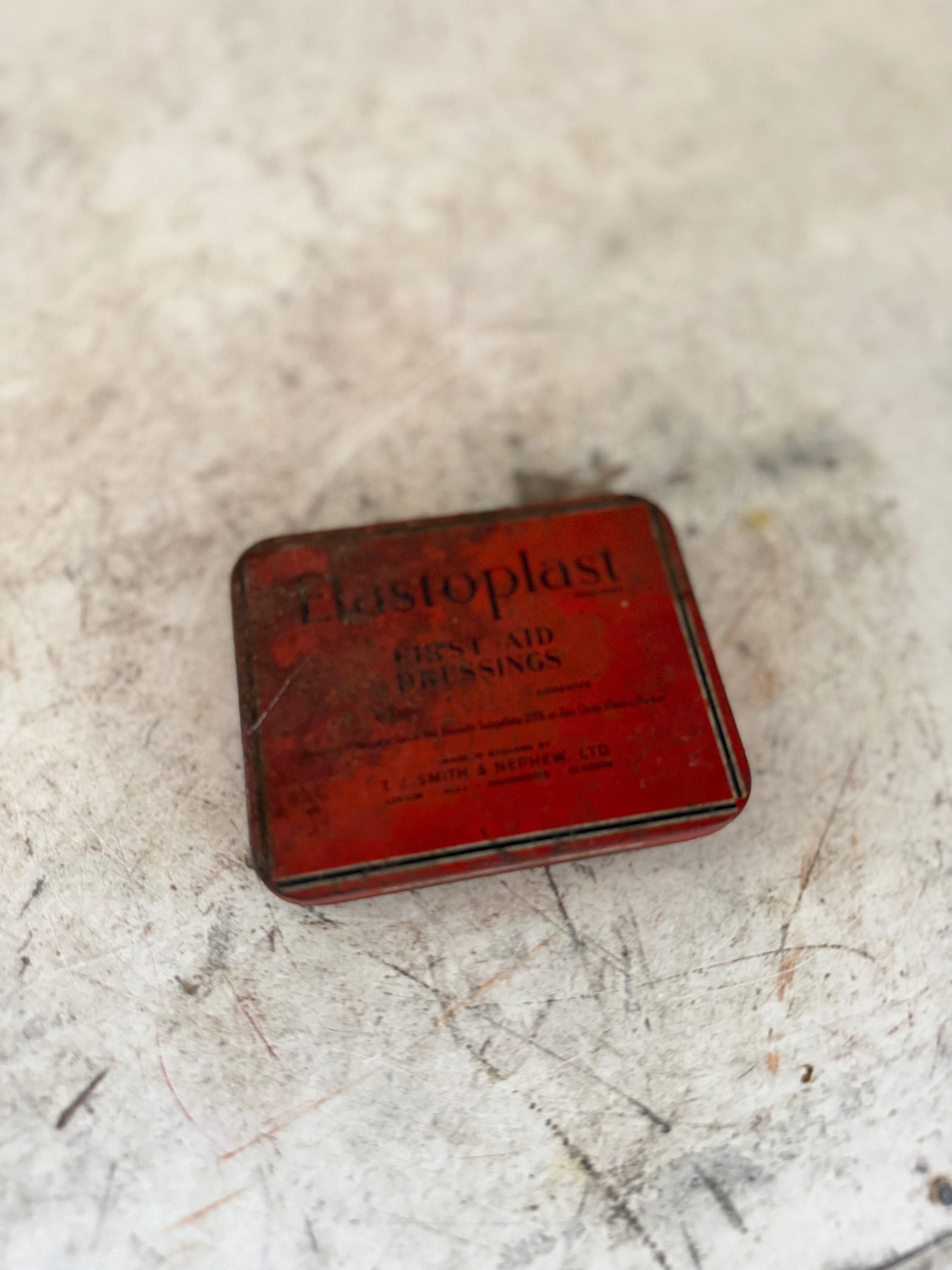 Elastoplast first aid dressings Tin From England circa 1930’s
