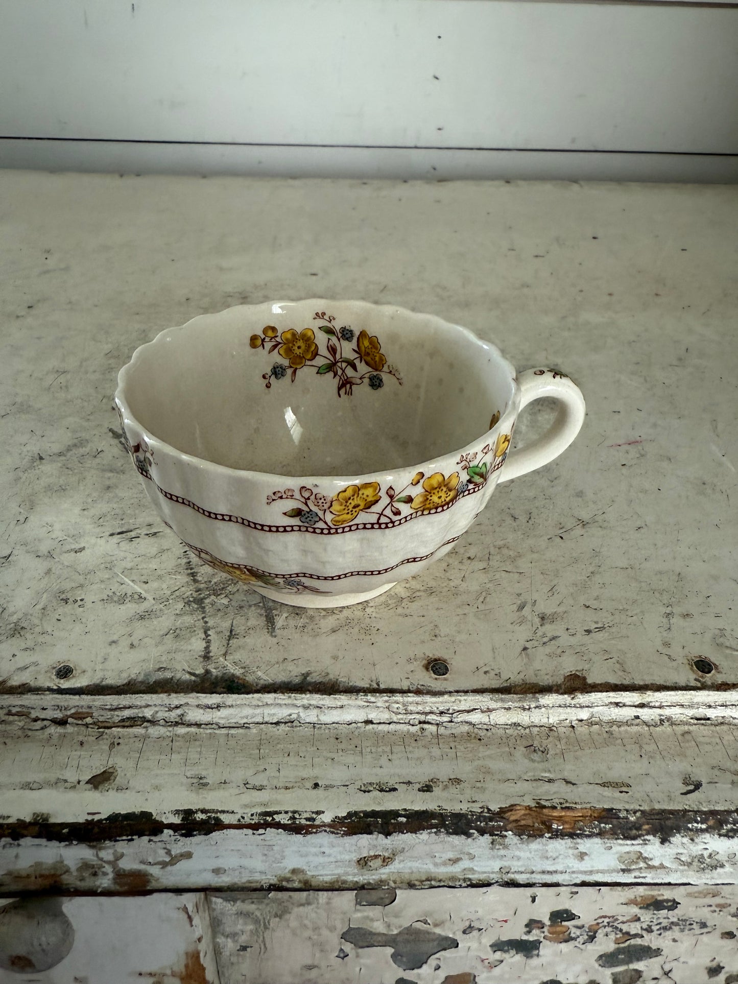 Yellow Buttercup style by Copeland Spode teacup