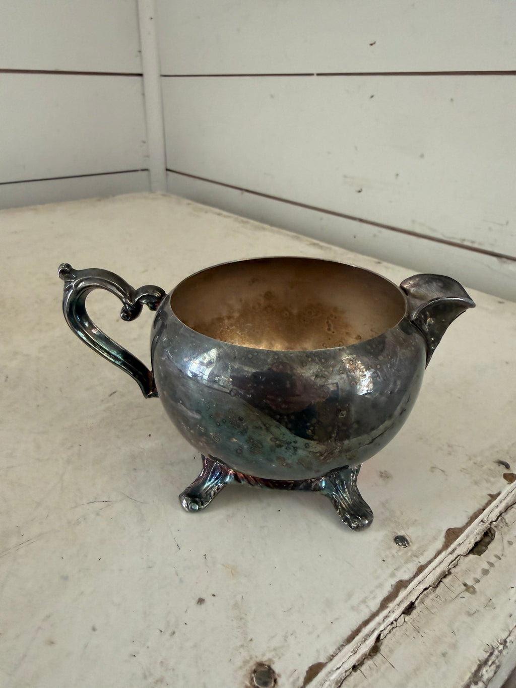 Small silver creamer