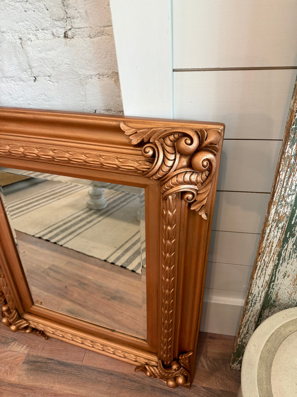 Ornate Copper Mirror