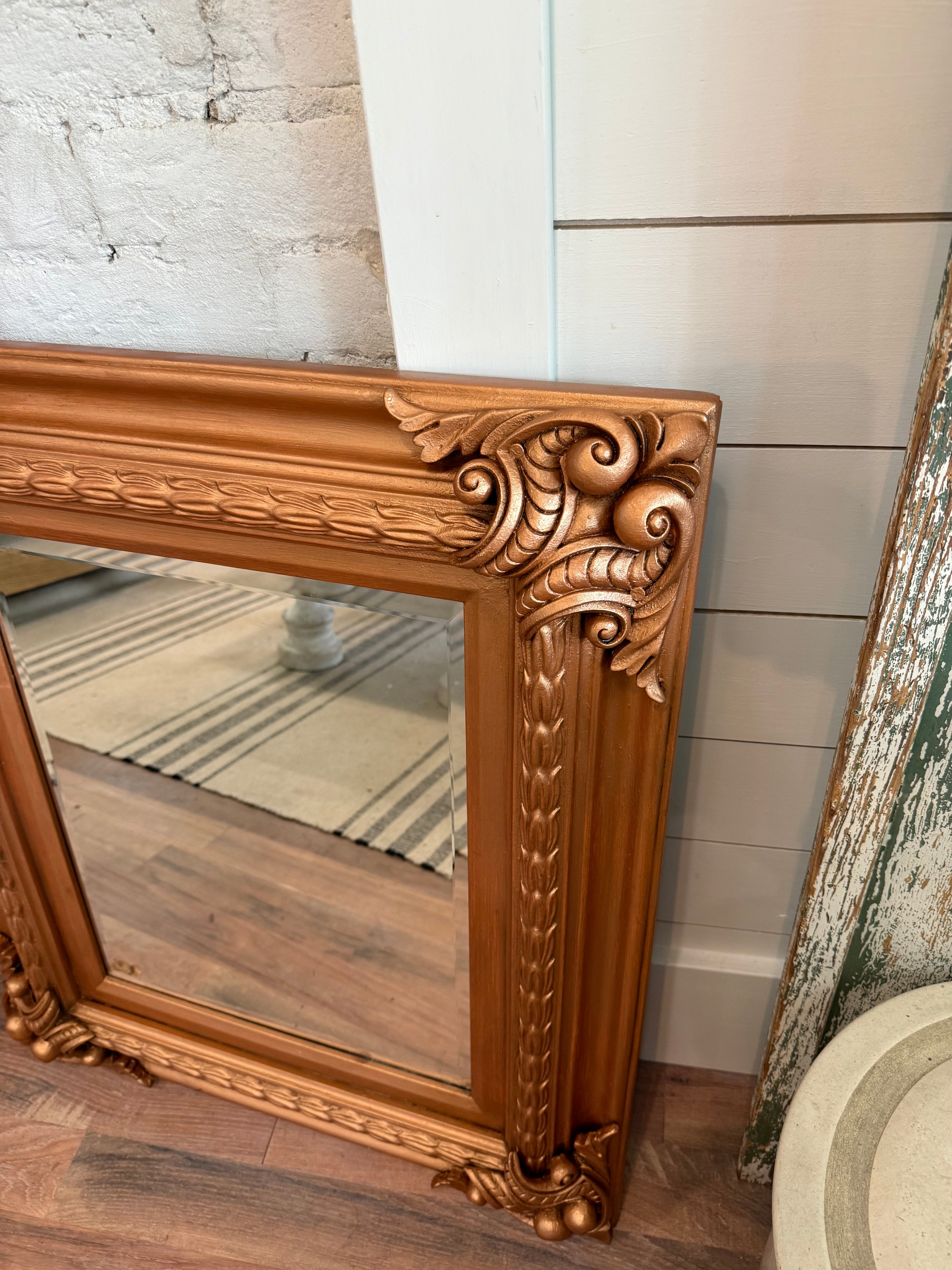 Ornate Copper Mirror