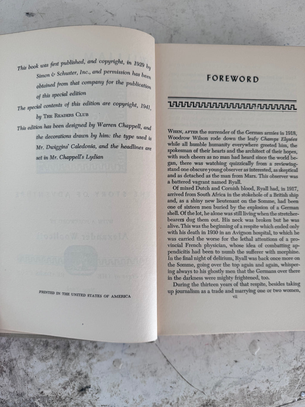 Twelve Against The Gods - 1941 publication