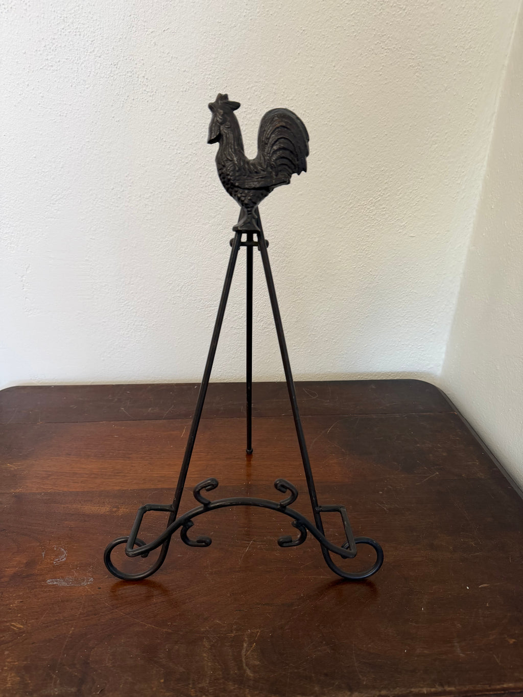 Cast iron Chicken Picture easel or cookbook holder