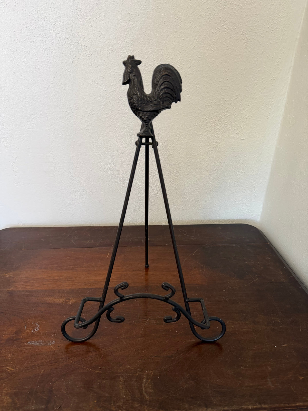 Cast iron Chicken Picture easel or cookbook holder