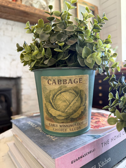 Small Galvanized bucket will get makeover sold individually floral not included