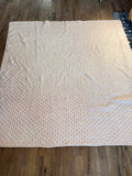 Pink Quilted Queen Size Comforter - piling and age as shown