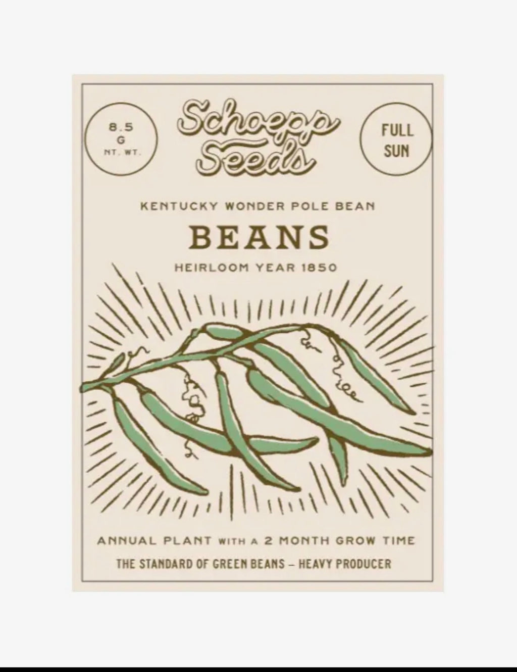 Schoepp Heirloom / Open Pollenated Seeds