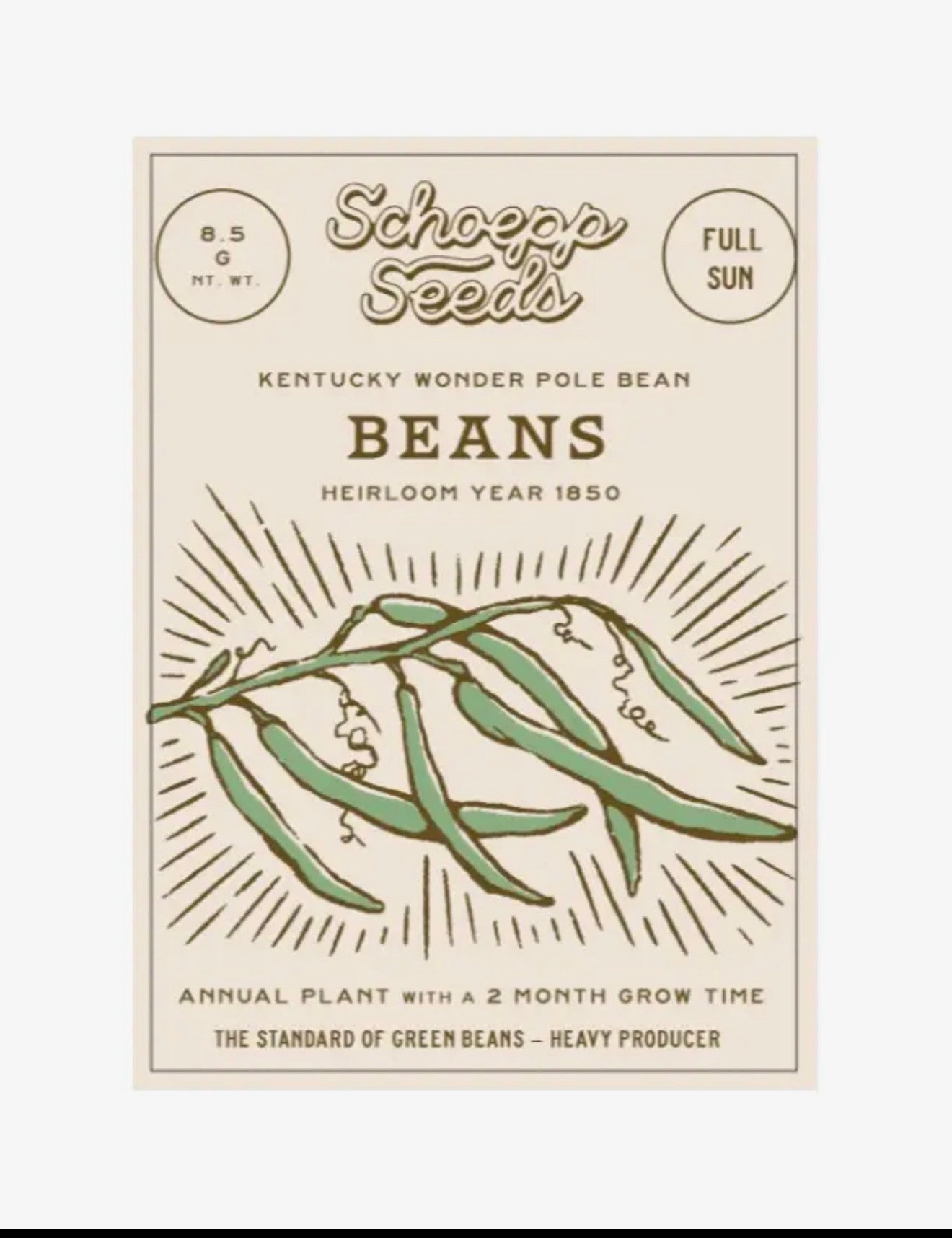 Schoepp Heirloom / Open Pollenated Seeds