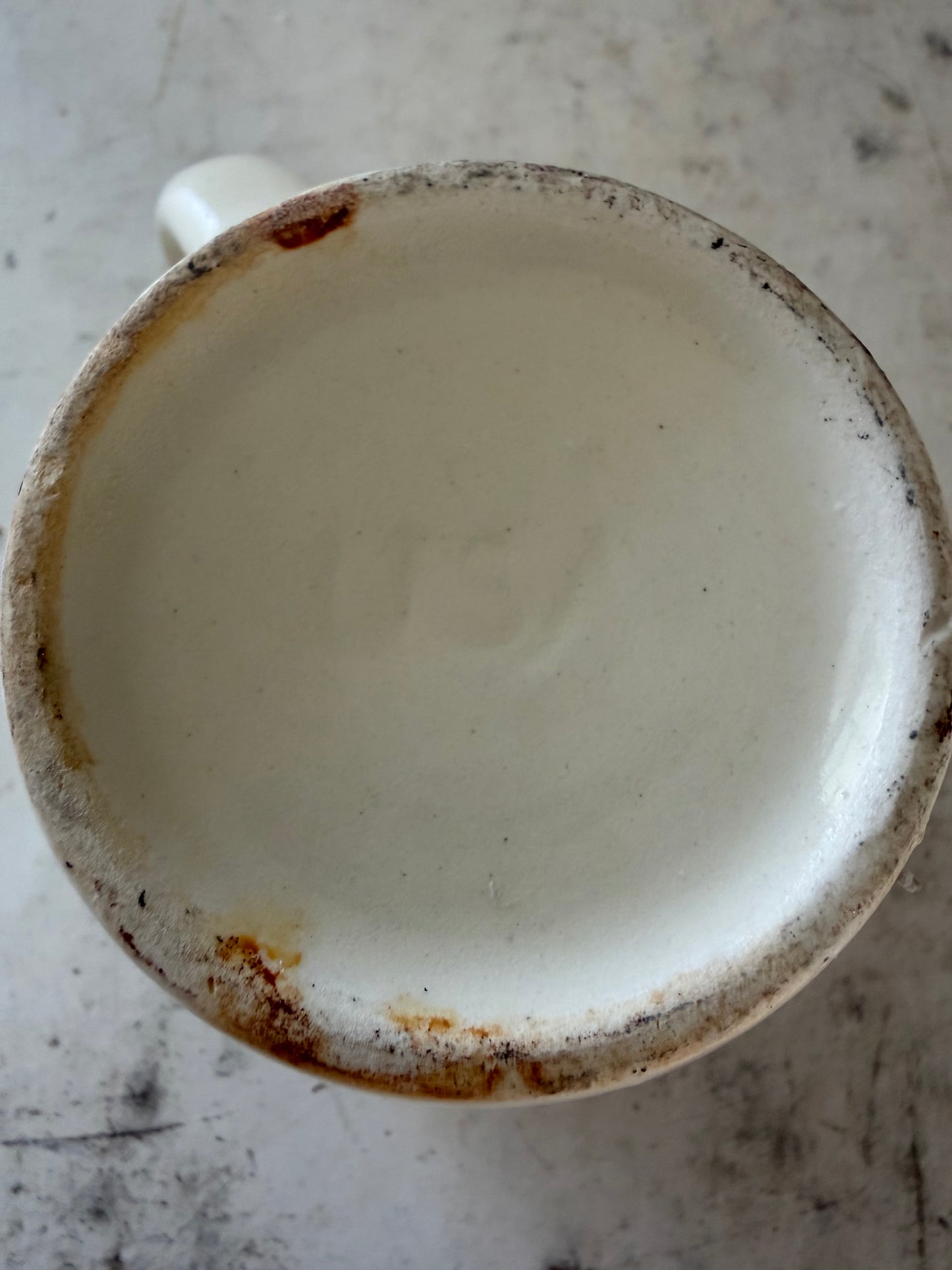 Vintage Waverley Lavender Shave Shaving Mug Barber Shop USA as is crack in handle