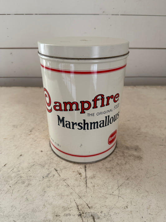 Vintage Campfire Marshmellow Tin - 80’s reproduction of 1920’s tin