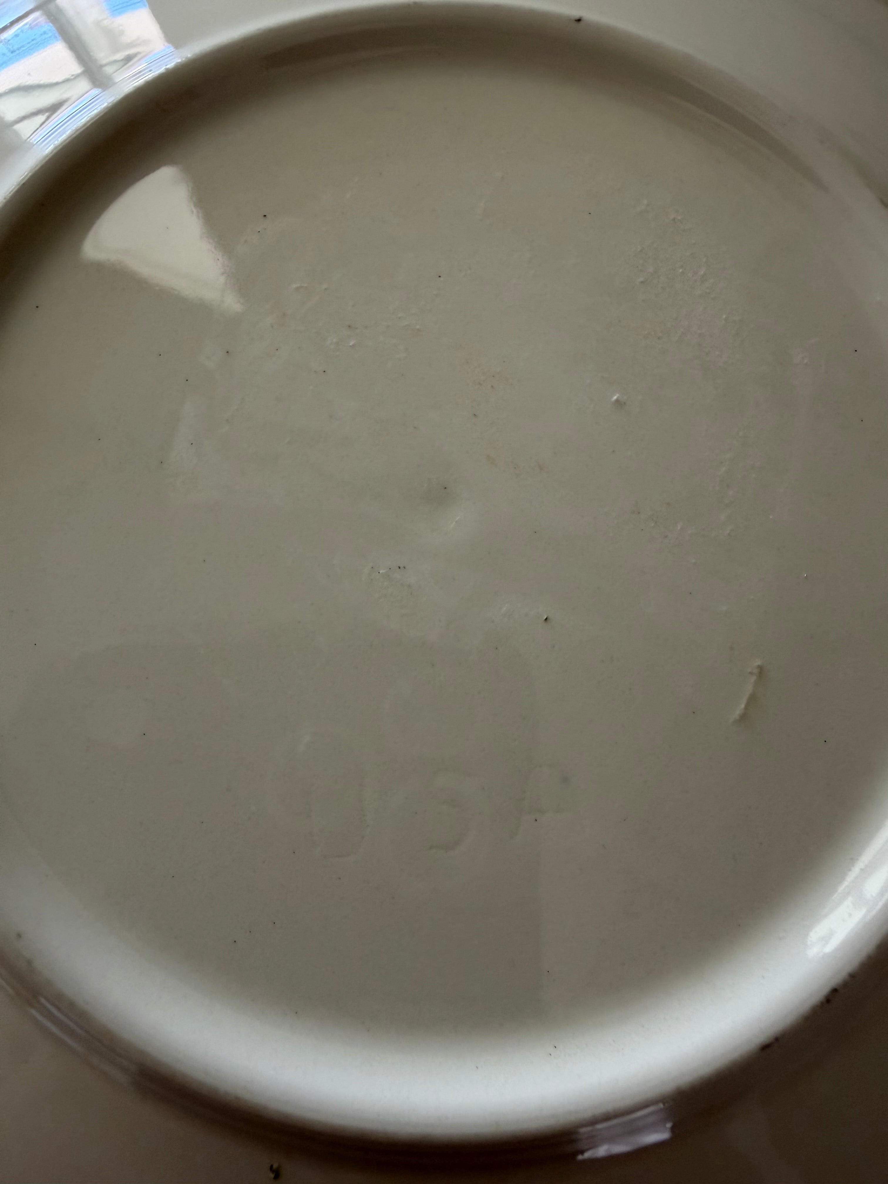 Currier and Ives ironstone ware Plate 6” blue transfer sold individually