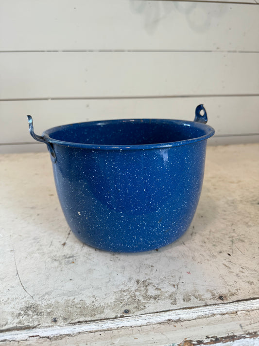 Blue Enamel Pot