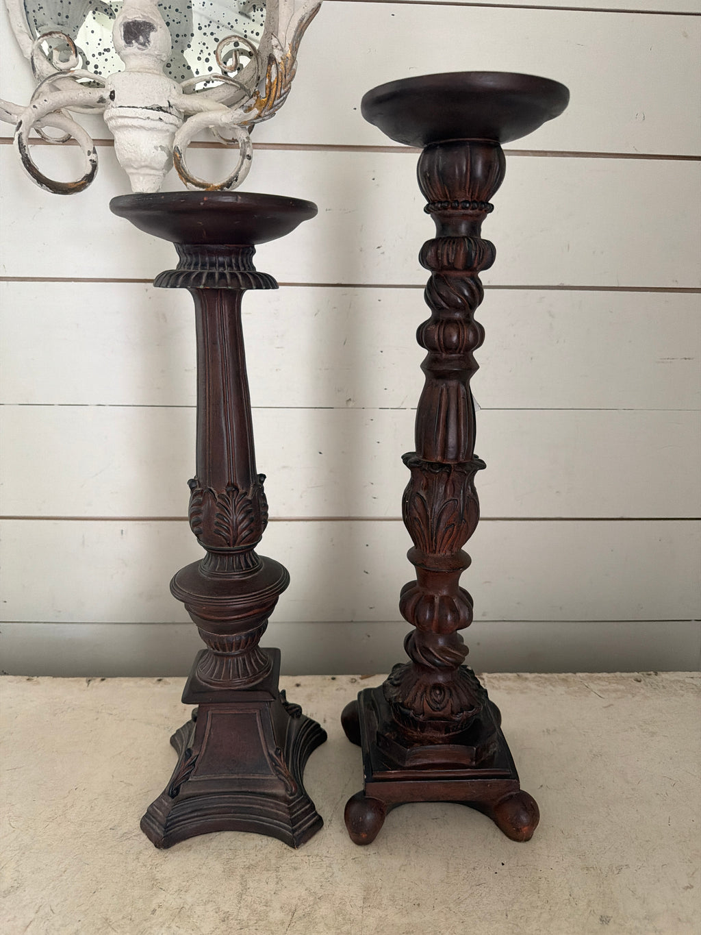 Set of large ornate candlesticks will get makeover