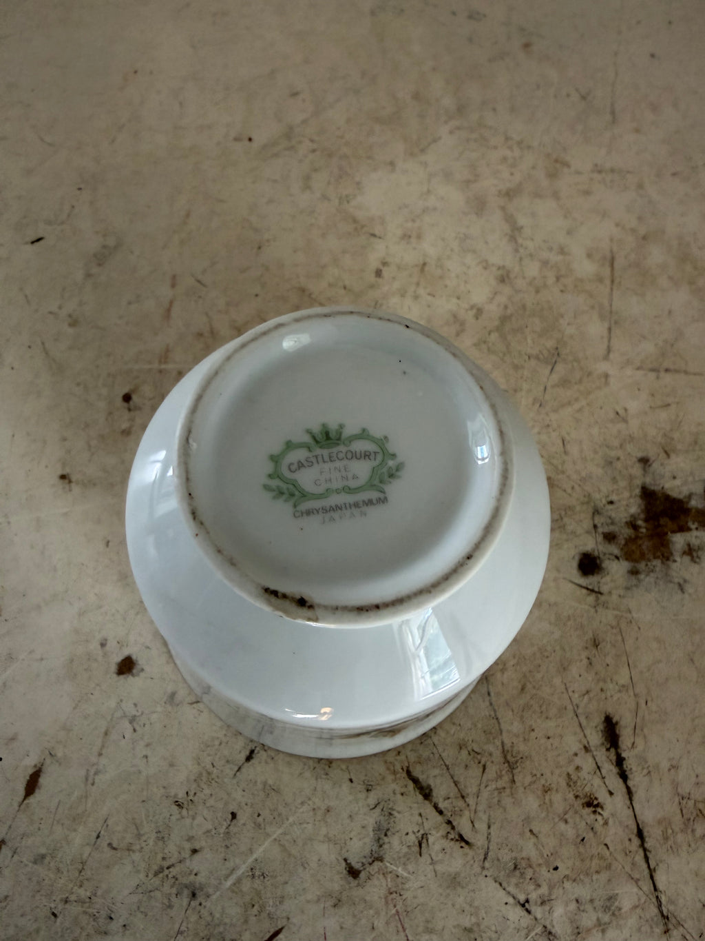 Castle Court Chrysanthemum Sugar Dish - Missing Lid