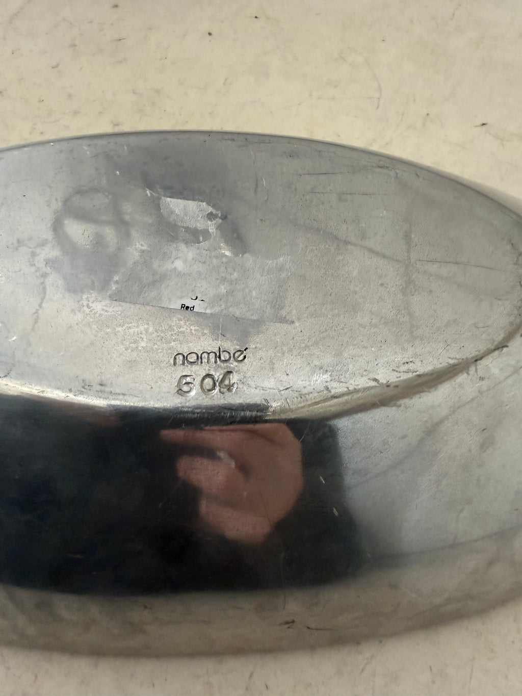 Nambe Metal Alloy Oval Bowl Tray Vintage #504 13" x 6 1/2”