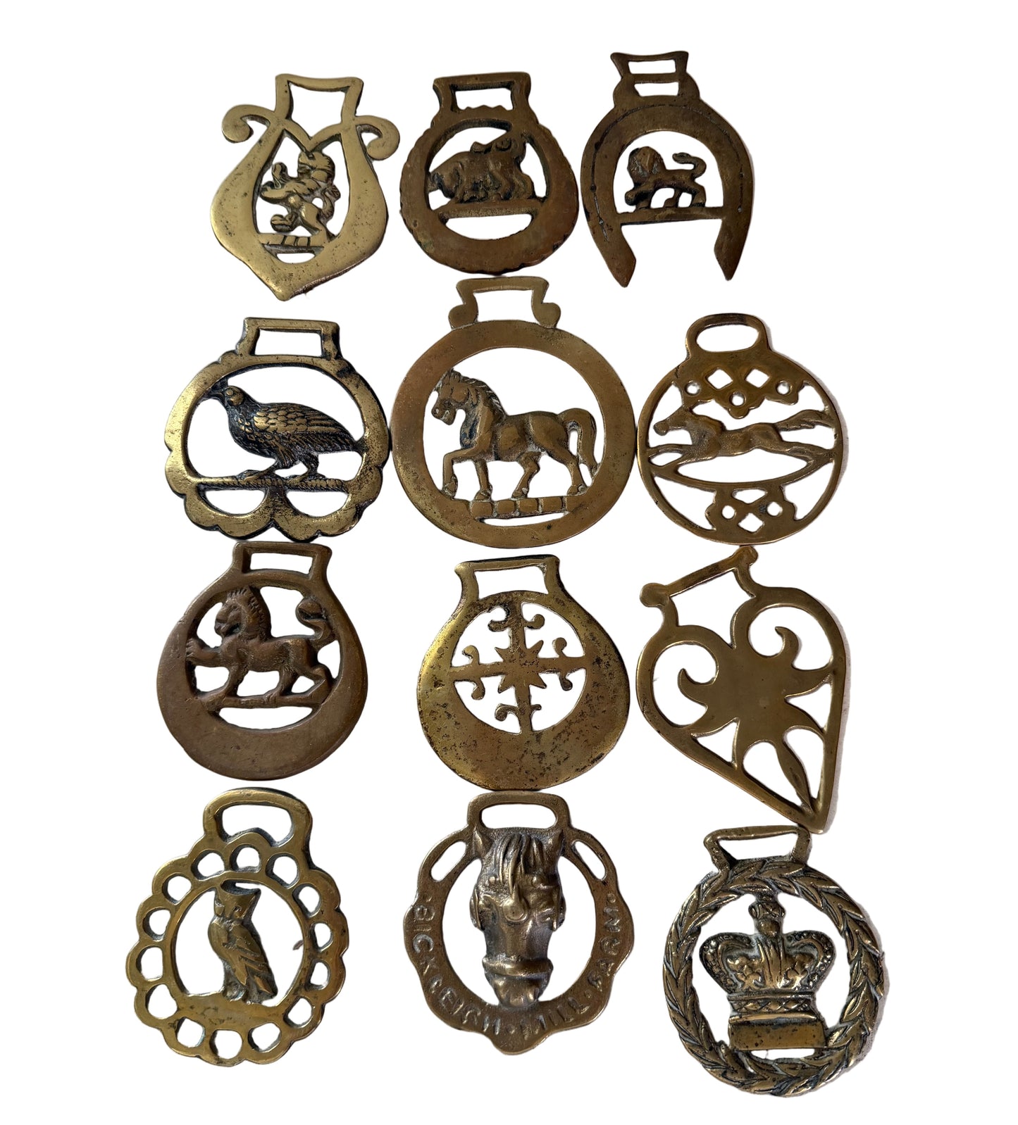 Vintage English horse brass sold individually